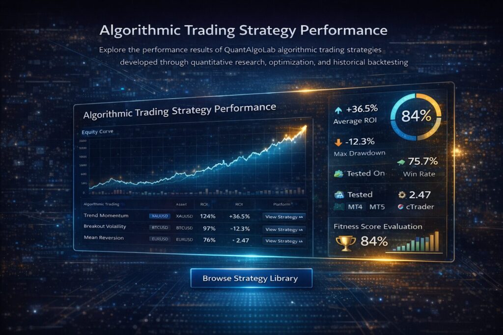 Algorithmic trading strategy performance